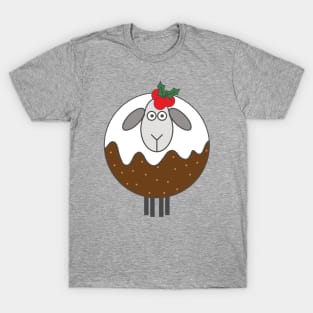 Fancy Dress Christmas Pudding Sheep T-Shirt